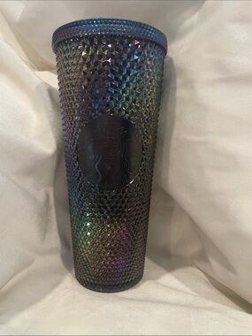 Starbucks Fall Halloween 2023 Studded Iridescent Rainbow Tumbler SC1